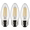 Satco 4 Watt B11 LED Lamp, Clear, Medium Base, 90 CRI, 2700K, 120 Volts, 3PK S21368 - alternate 3